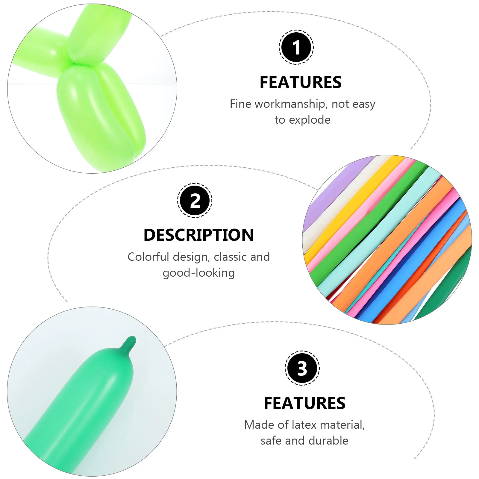 

Latex Balloon Suite Decorative Party Supplies 30cm Long DIY Crafts Twisting Perfect for Birthday Wedding Holiday Props