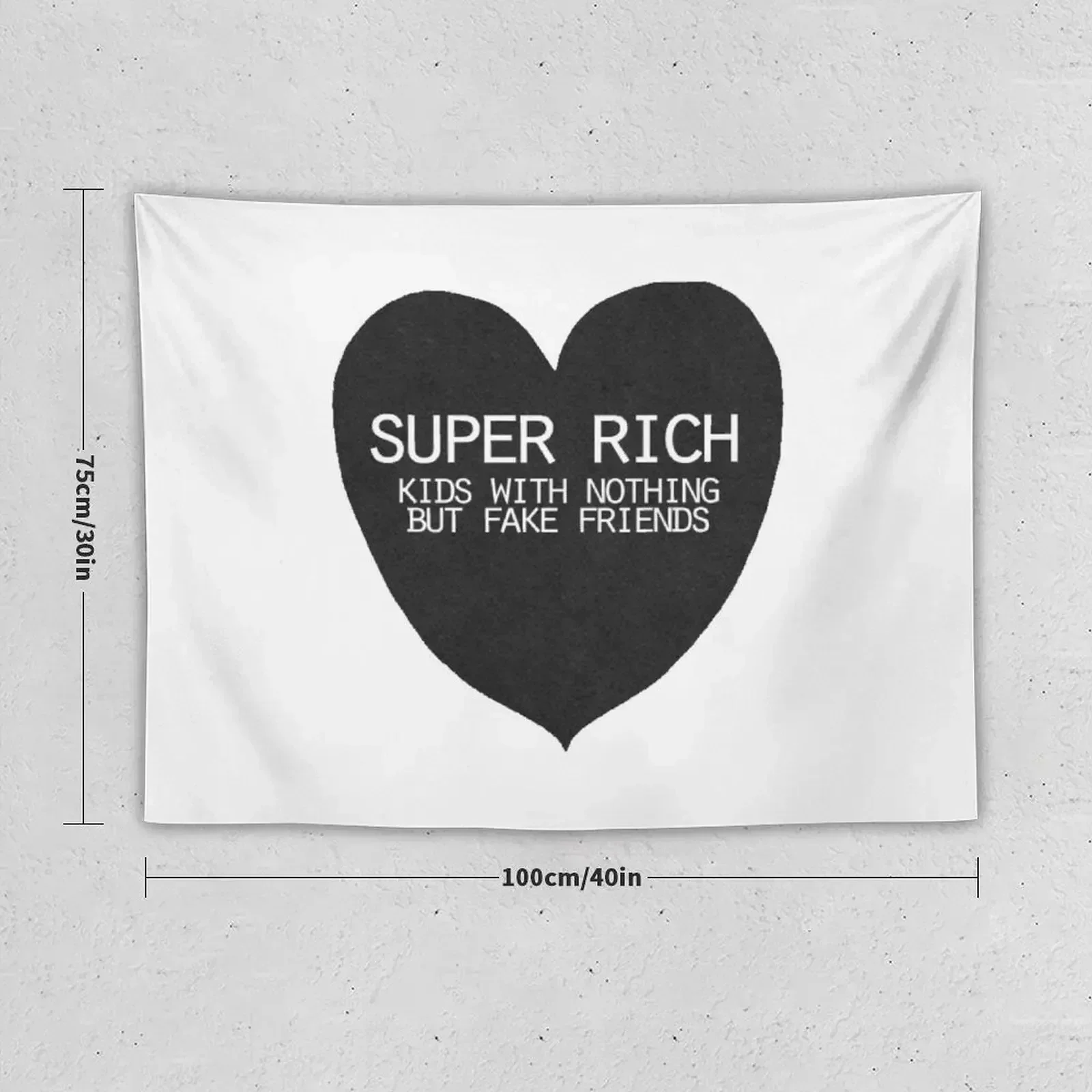 Super Rich Kids With Nothing But Fake Friends Tapestry Room Decor Korean Style Aesthetic Room Decoration Tapestry