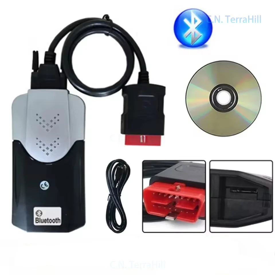 OBD2 Bluetooth Car Diagnostic Scanner DS150 V9.1 Auto Fault Code Reader Diagnostic Tool for Vehicle Engine Testing