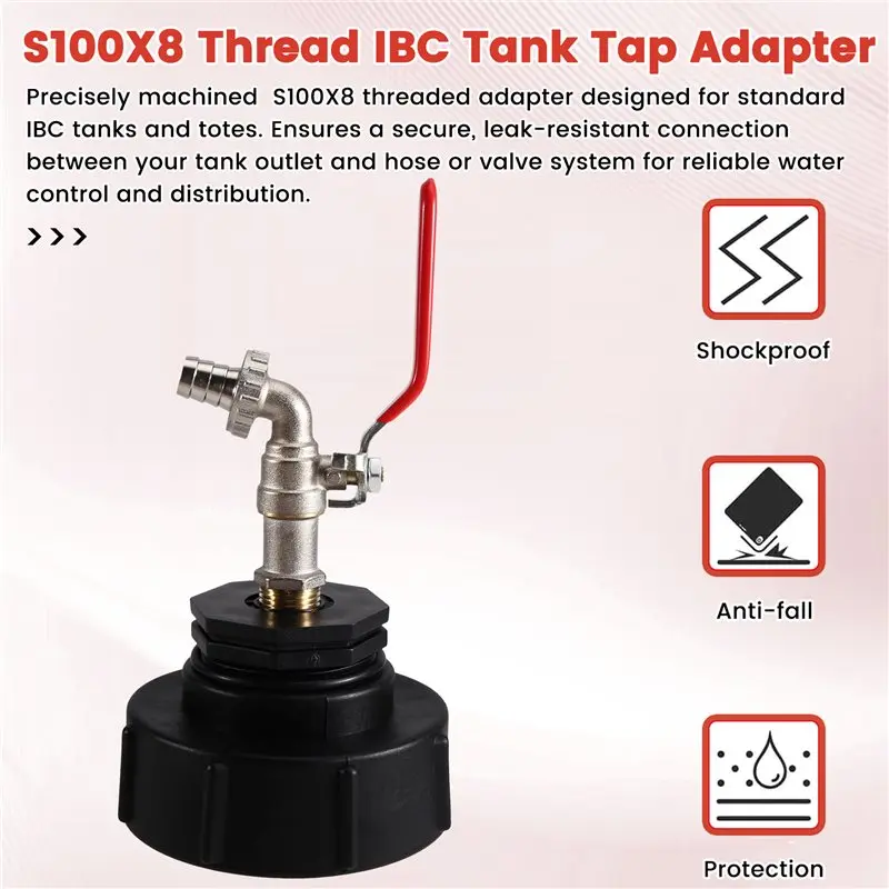 IBC Tank Tap Adapter For Garden Home Valve Fitting Faucet