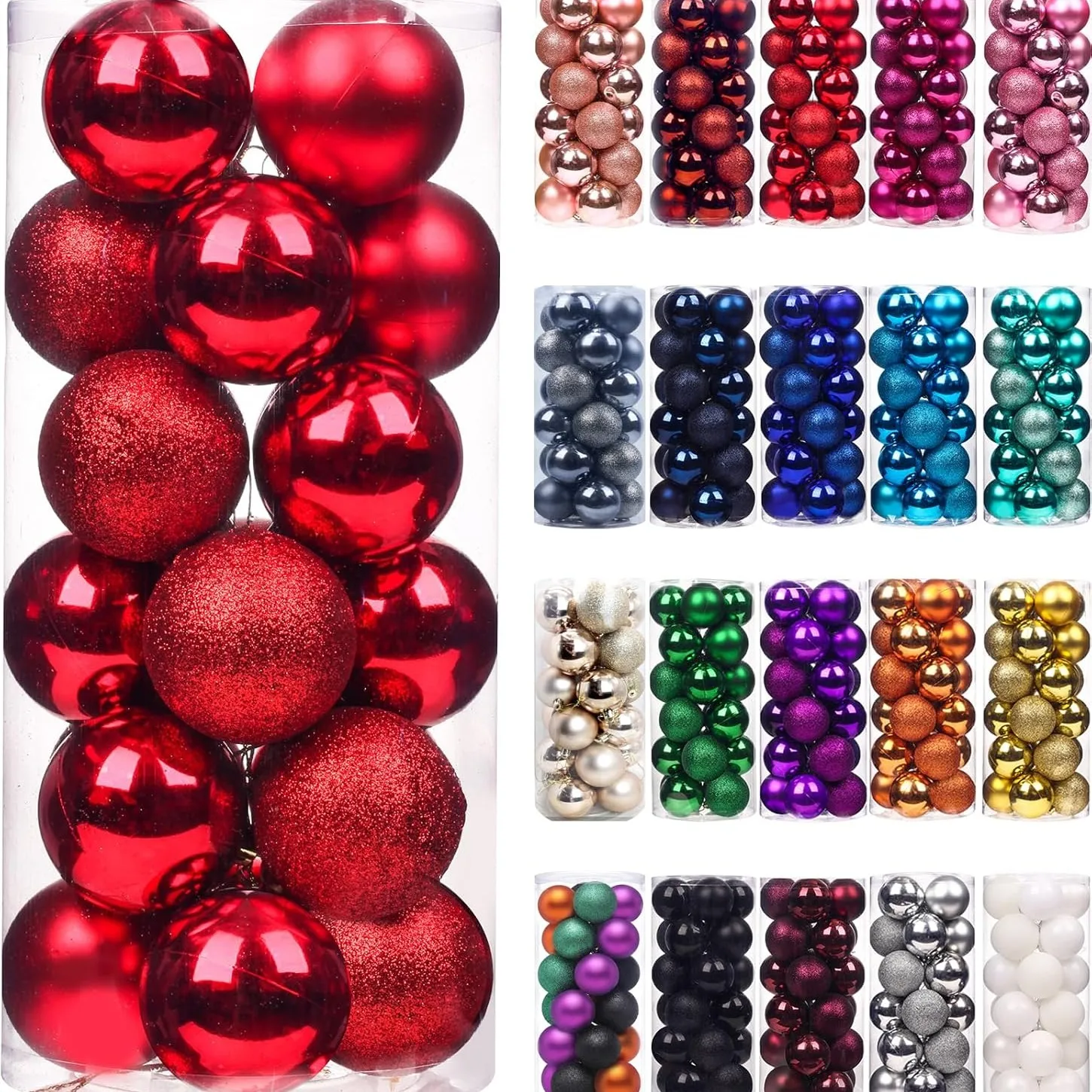

24Pcs 3CM Christmas Balls Hanging Christmas Tree Pendant Ornaments for Party Decor New Year Navidad Gifts 2026 Accessories