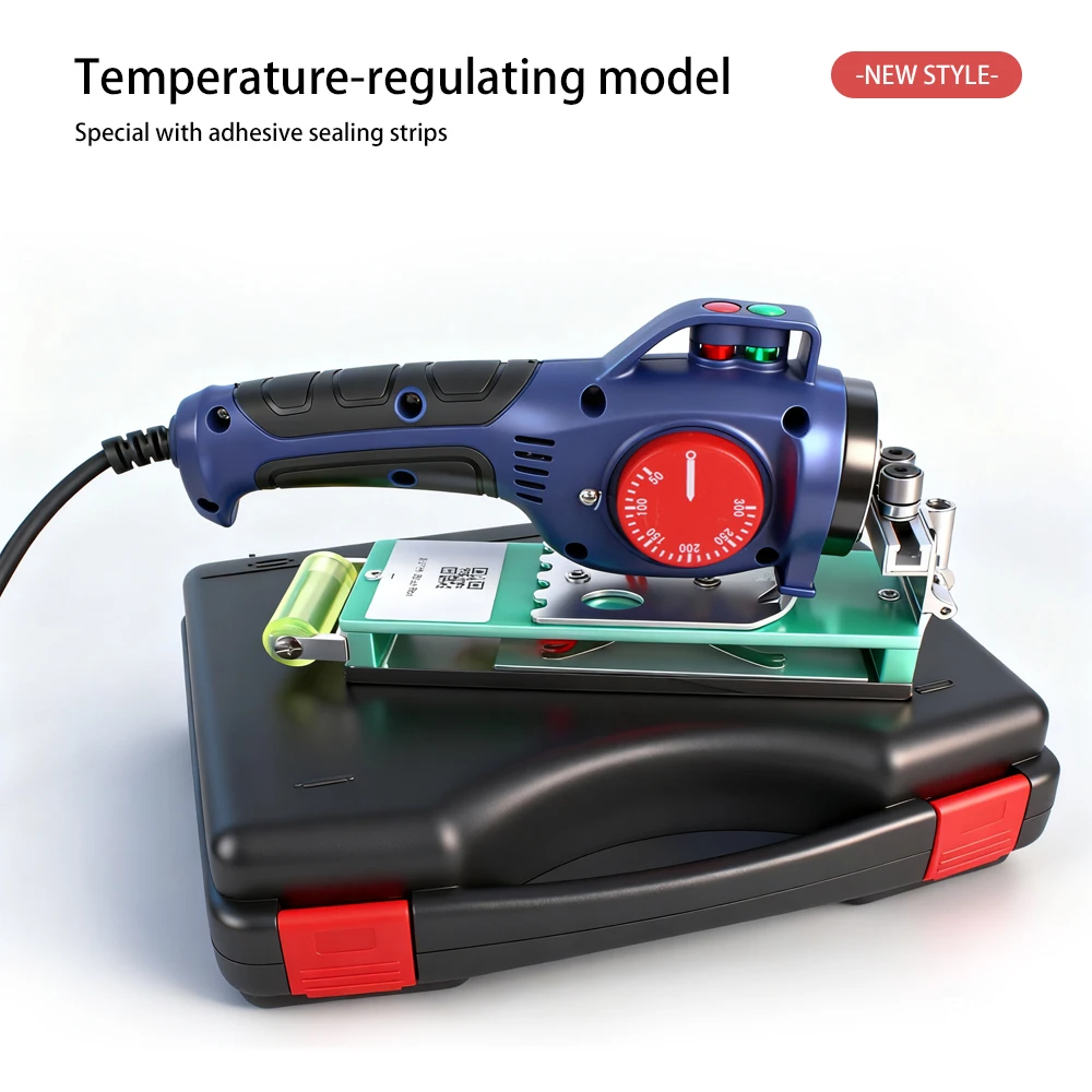 Woodworking Edge Banding Machine 220V 600W Adjustable Temperature Handheld Edge Banding Machine Portable Hot Melt Edge Bander