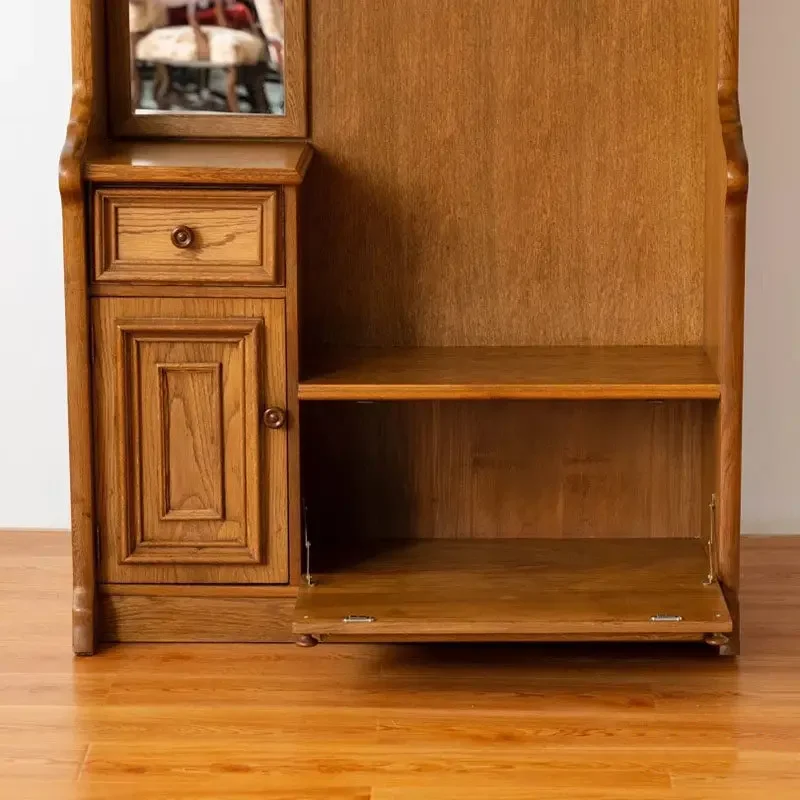 DSA French solid wood home retro old carved European medium and ancient