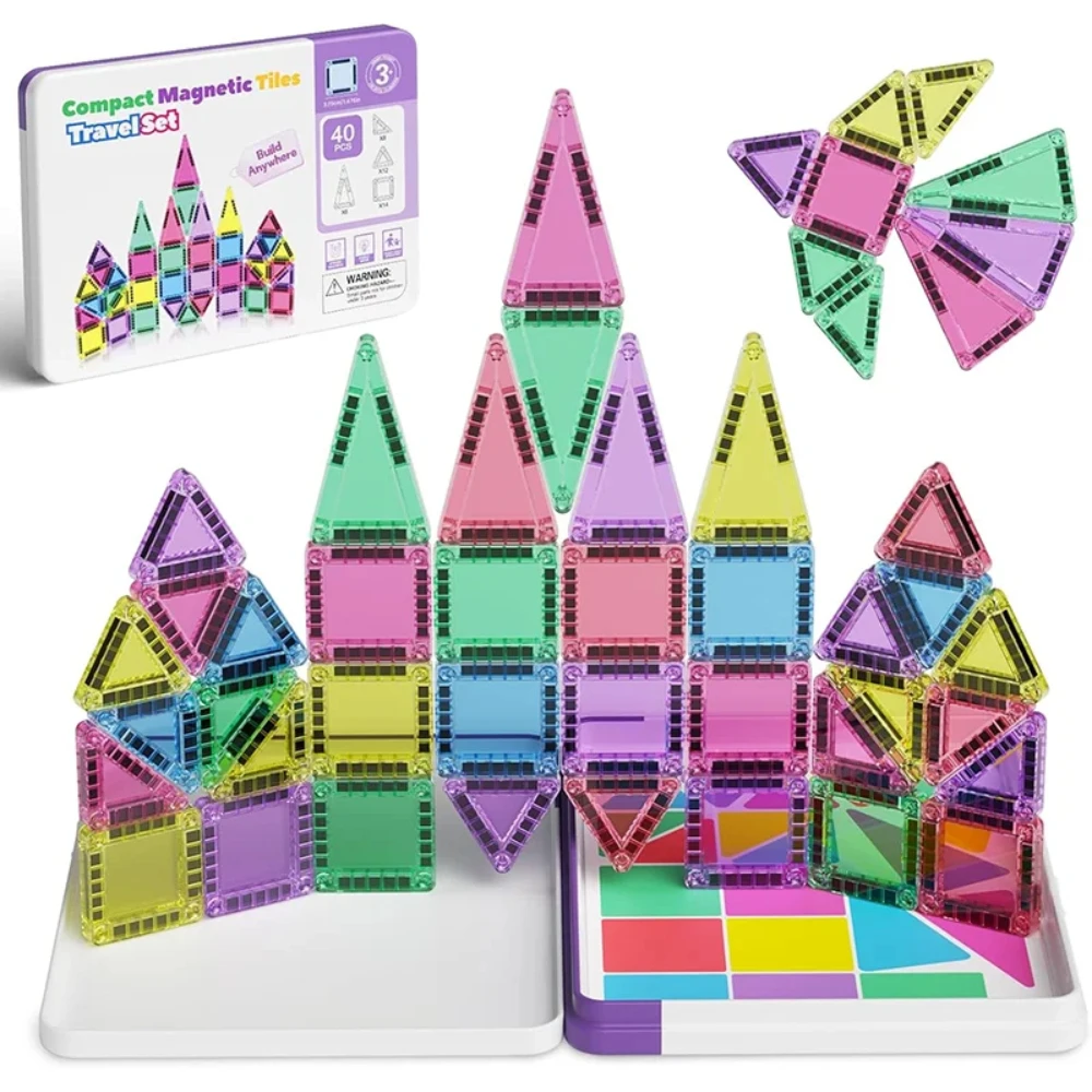 بلوكوس صغير مغناطيسي الفقرة أطفالاس - بلوكوس دي بناء ماجنيتيكوس جوجو الجذعية Brinquedo educativo criativo para enfants