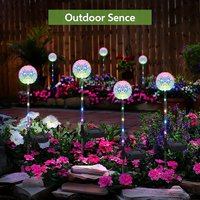 1PC 1-Head Solar LED Dandelion Light,Outdoor Decorative Lights,Artificial Flower Landscape Lighting For Garden,Lawn,Yard,Pathway