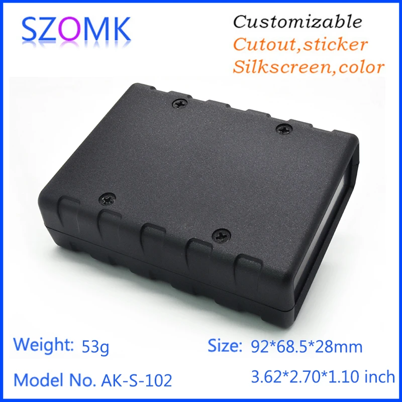 1Pcs New products Szomk box plastic electronic enclosure outlet box 92x68.5x28mm for abs plastic case