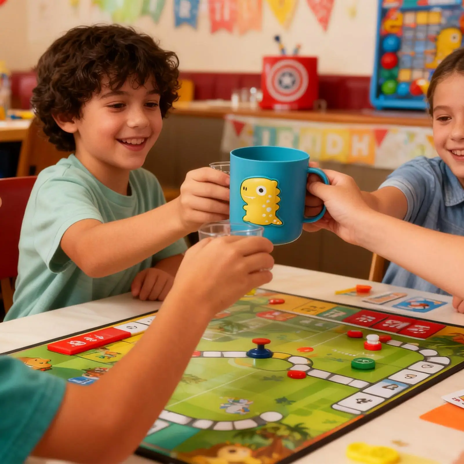 

Cup For Toothbrush 400ml Dinosaur Rinse Water Mugs Portable Drinking Cup For Children Boys Girls Kids Toddler Training Milk Home