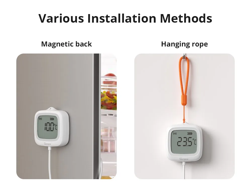 SONOFF SNZB-02LD Zigbee Smart-Thermometer mit Sonde, IP65 wasserdicht, intelligenter Zigbee-Temperatursensor für Wassertanks, Aquarien – Detail 11