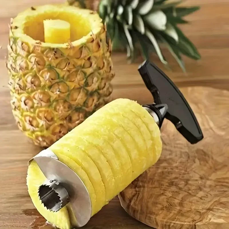 Best-Selling Three-Color Multifunctional Stainless Steel Pineapple Knife Pineapple Peeler Corer Slicer Cutter
