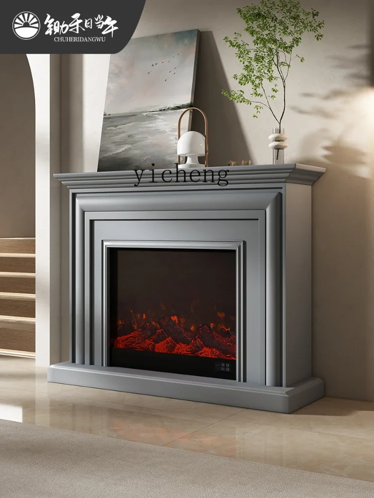 XL Heating Fireplace Simulation Flame Fireplace Quiet Wind Decoration Living Room Fireplace TV Cabinet