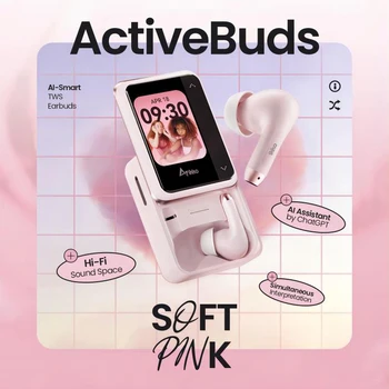 iKKO ActiveBuds Pink AI Smart TWS Earbuds Bluetooth Earphones Wireless Headphones In-Ear Headset chatgpt 4o assistant/translate iKKO ActiveBuds Pink AI Smart TWS Earbuds Bluetooth Earphones Wireless Headphones In-Ear Headset chatgpt 4o assistant/translate