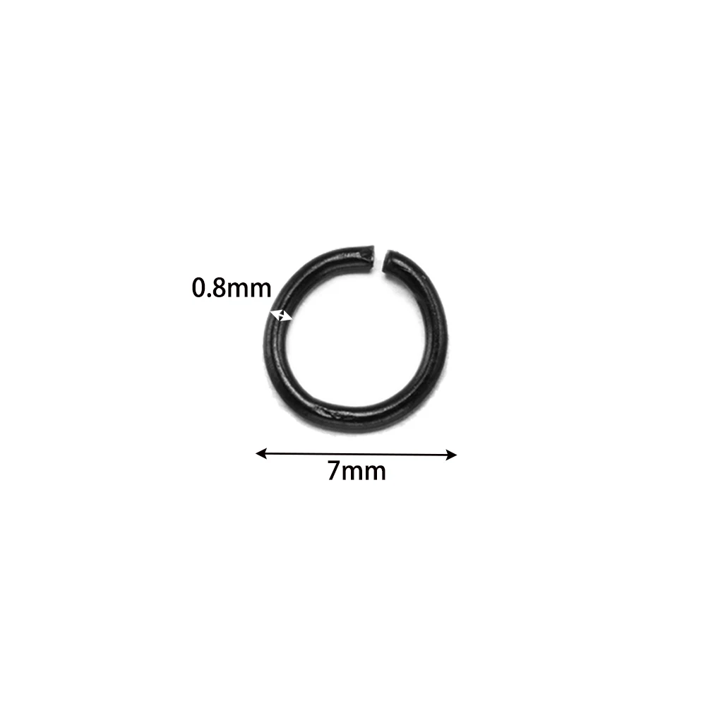 100pcs Stainless Steel Split Jump Rings for DIY Bracelets