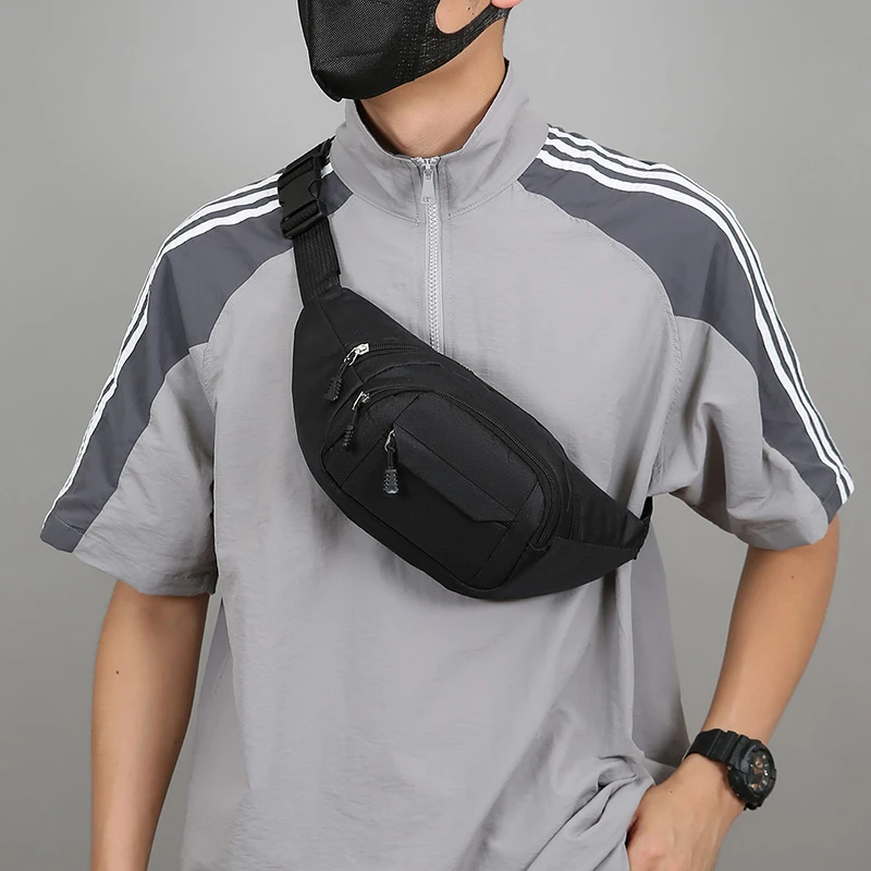 حقيبة خصر متنقلة لكل من الرجال والنساء، متعددة الوظائف، سعة كبيرة، مضادة للرذاذ، موقع بناء مقاوم للاهتراء