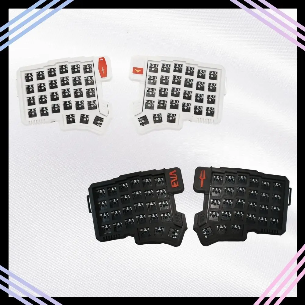 

Silakka54 Split Keyboard Wired Ergonomics Custom Keyboard Adjustable Inclined Support Support Qmk/Vial Split Keyboard