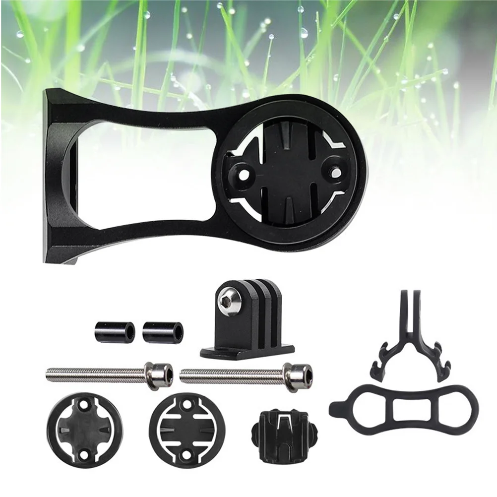 Bike Computer Holder Black Universal Mount For Road Fold Bikes, Stopwatch Extension Support, Wind Drag Reduction, Cycling