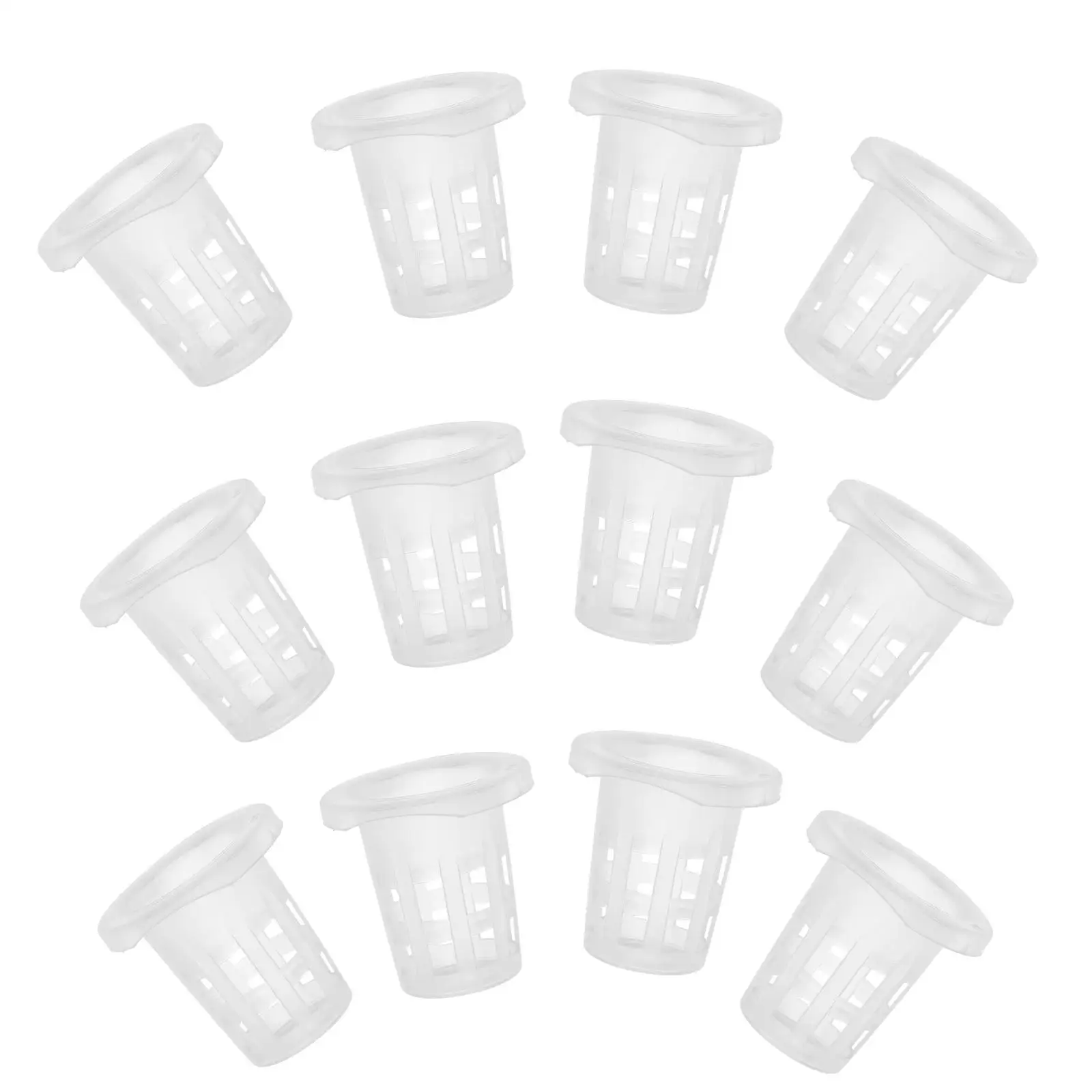 

100pcs Hydroponic Plant Baskets 25mm Black Growing Cups Net Pots for Hydroponics Plastic chid Planter Garden Supplies
