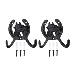 Decorative Iron Horseshoe Hook Practical Wall Mount Iron Hook for Hangings Item