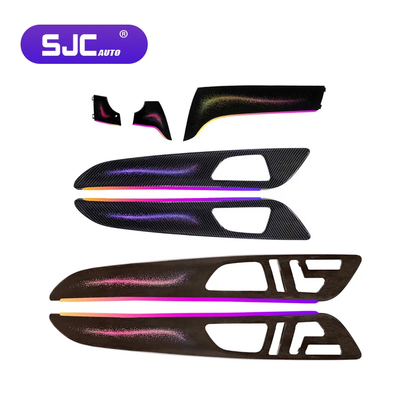 SJC Car Dynamic Environment Light Kit for Mercedes Benz X166 ML/GL/GLE/GLS Piano Black LED Symphony Auto Interior Lighting