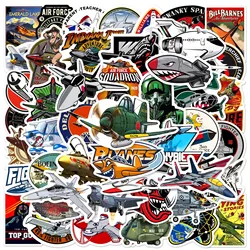 10/25/50pcs Graffiti Fighter Planes Stickers Airplanes for DIY Stationery Phone Pad Laptop Guitar Suitcase Car Skateboard Helmet