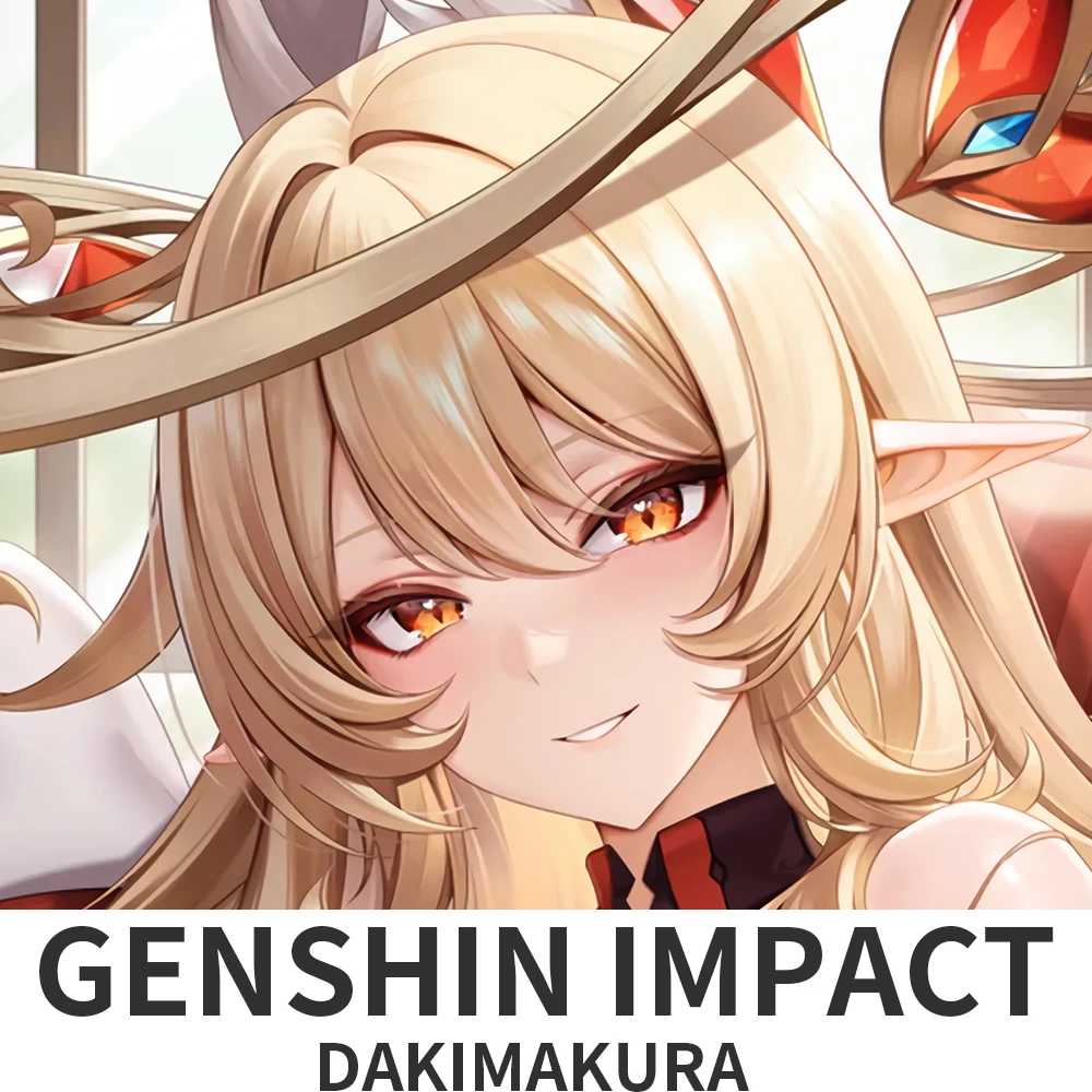 Sarung Bantal Genshin Impact Alice Dakimakura, Bantal Peluk, Sarung Bantal Anime