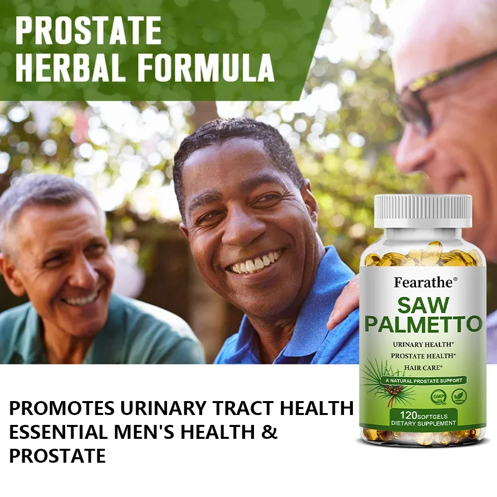 Saw Palmetto Supplement - Supports Prostate Health for Men - Blocks DHT, Gluten Free, Non-GMO, 120 Capsules