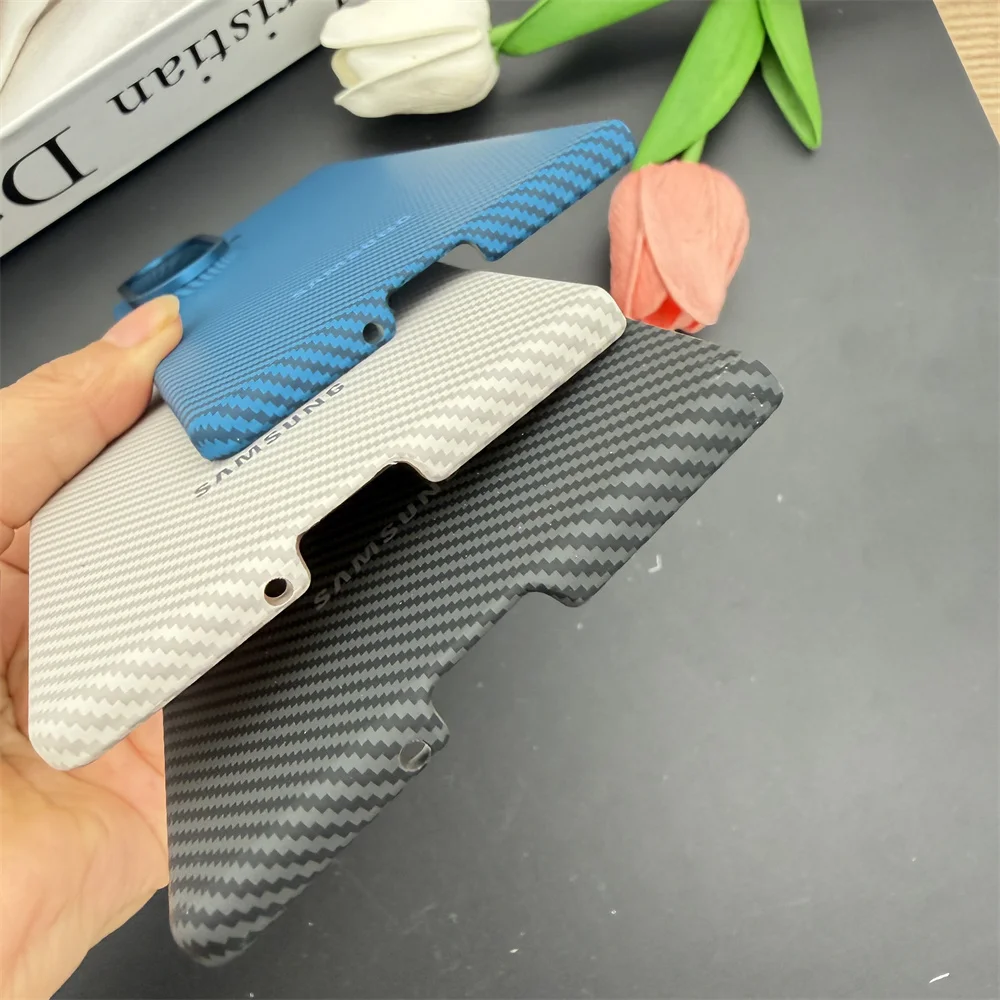 For SAMSUNG Galaxy Z Fold 8 Ultra Case Ultra-Thin Aramid Carbon Fiber Coque Original  Fold8 Ultra Magsafe Magnetic Charge Cover