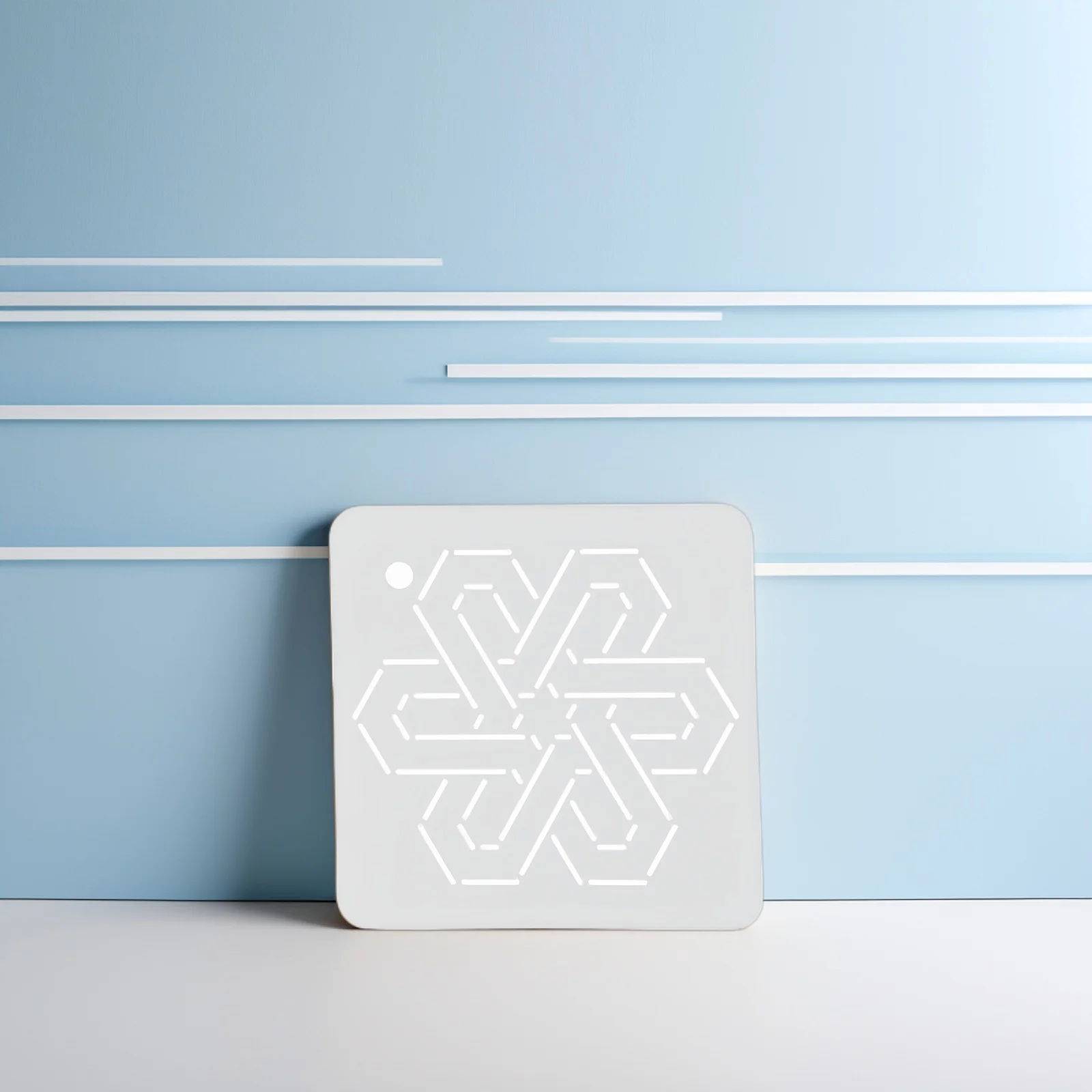 

8pcs Quilting Stencil Template For Sewing Embroidery Patchwork Flower Line Design Flexible Durable Craft Diy Projects Handicraft