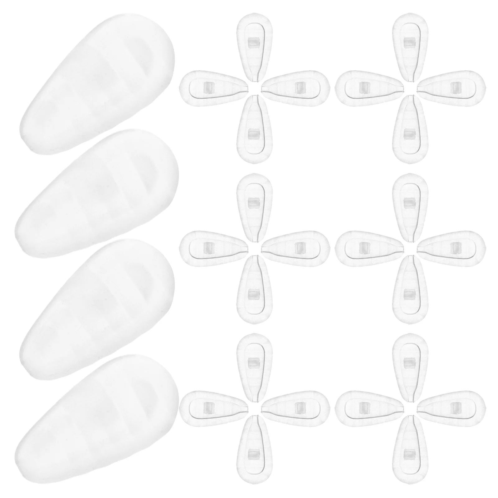 50Pcs Silicone Nose Pads for Glasses Non-Slip Eyeglass Replacement Cushion Soft Anti-Slip Grip for Sunglasses Comfort