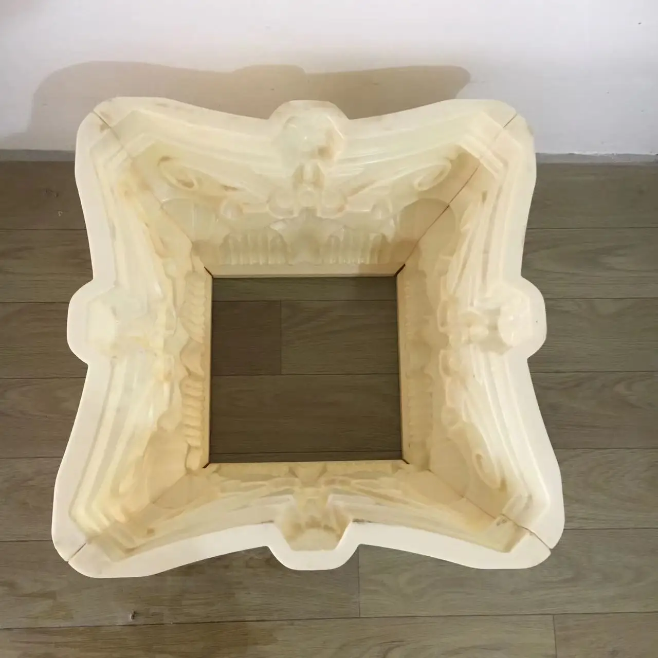 Diameter 30cm Roman square shape column head mold cement villa gate plastic building decoration