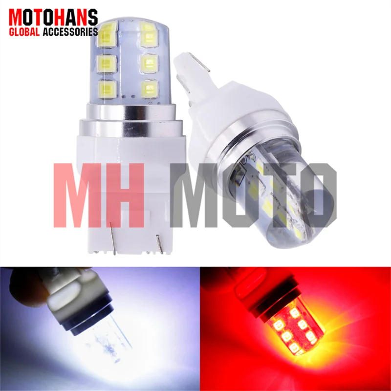 

12V DC T20 7443 LED FLASH BULB 2PCS/SET CAR BLINK SILICONE LED REVERSE BRAKE LIGHT PARKING LAMP CAR LED READING LIGHT BULB