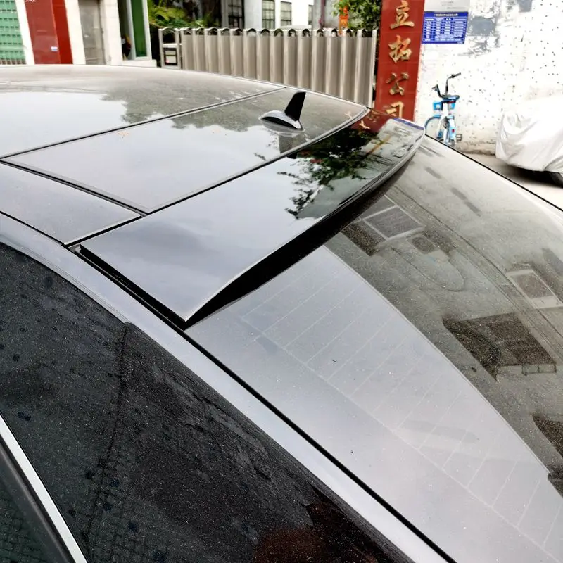 Roof Spoiler For Mercedes-Benz E-Class W212 4Door Sedan Carbon Fiber Top Wing Spoiler 2009-2016 view 3