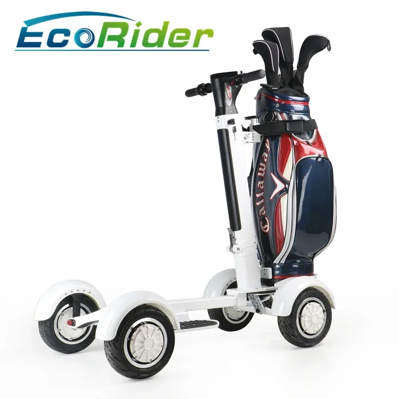 Zusammenklappbarer 4-Rad-Elektroroller, Golfwagen für Erwachsene mit Regenschirm, Doppelmotor, 1000 W x 2 48 V, Off-Road-Mobilitätsroller für Reisen – Detail 11
