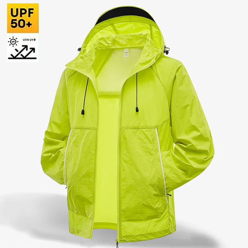 

2026 New Summer Sun Protection Clothing Breathable UV Protection Solid Color Outdoor Hiking Quick-Drying Skin Windbreaker Jacket