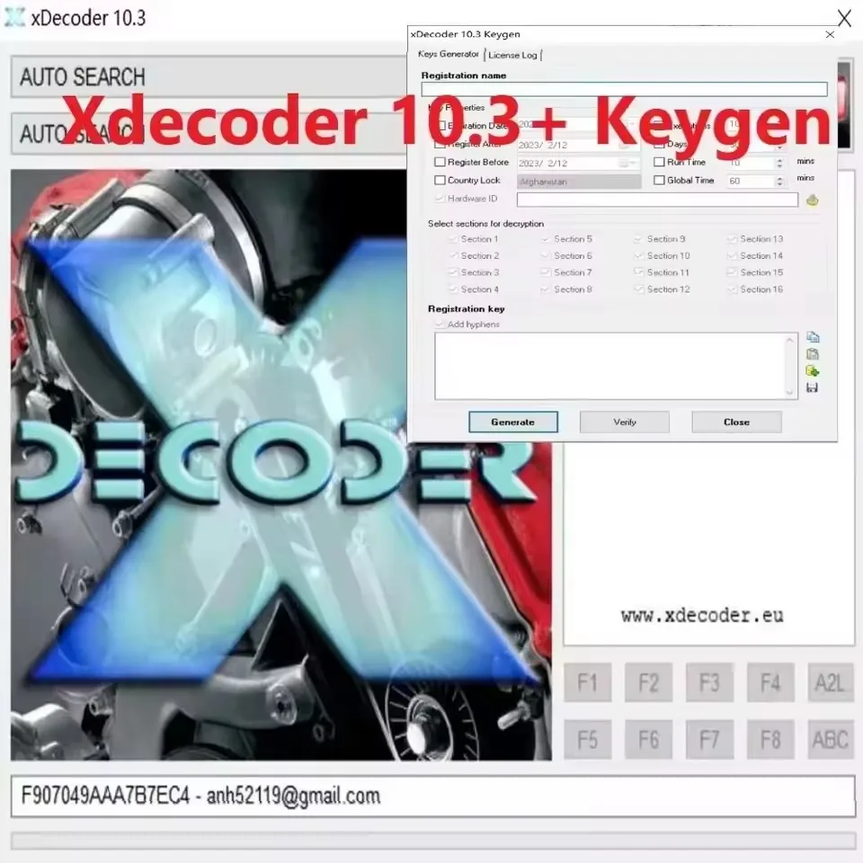 

XDecoder 10.3 2025 Newest License Full Activated DTC Remover with Unlimited Keygen ECU Programmer for ChipTuning Remapping