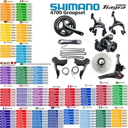 Shimano Tiagra 4700 Road Full Groupset Group 2x10 Speed Sunshine 10s Cassette 165mm/170mm/175mm Crankset Shifters 2x10s Groupset