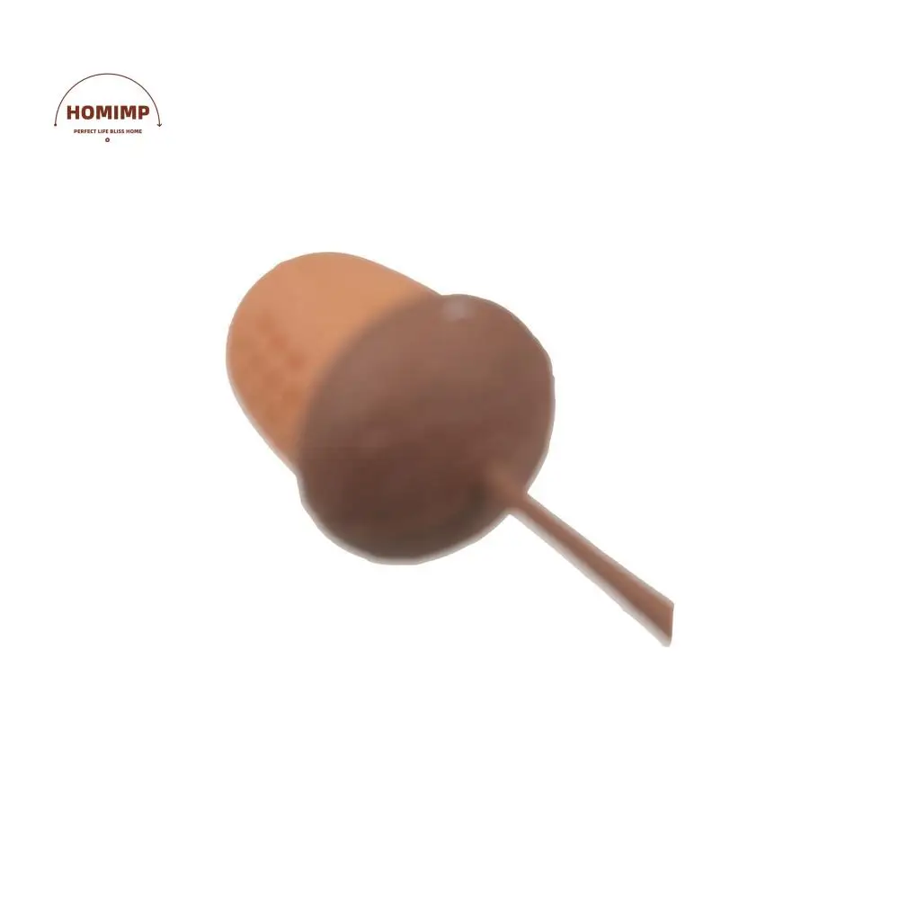 Colador de té de bellota de silicona, filtro de especias suaves, Infusor de té de nuez de roble, colador de bolsa de té resistente a altas temperaturas para el hogar