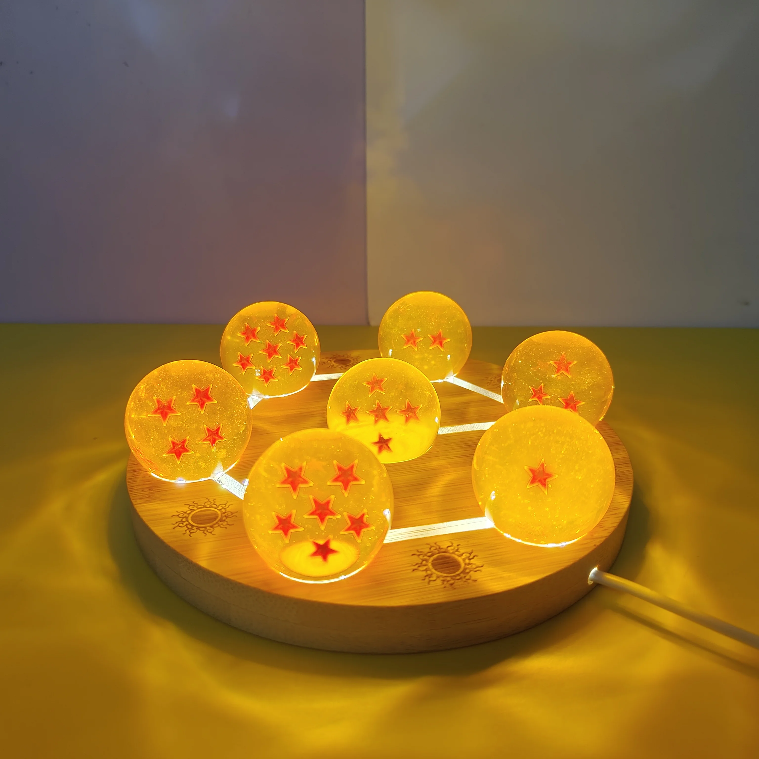 

Dragon Ball Anime Crystal Ball DIY Led Nightlight Action Figures Dragon Ball Z Figurine Model Figuarts Toys DBZ Gift