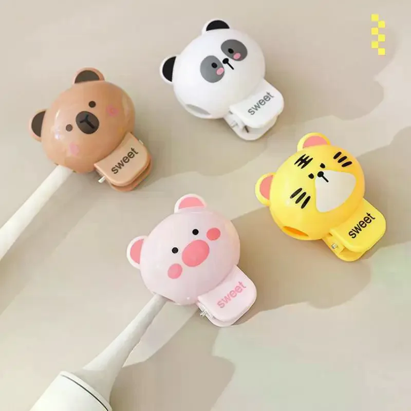 Cartoon Animal Toothbrush Head Dustproof Protective Clip Portable Electric Toothbrush Travel Holder Cap