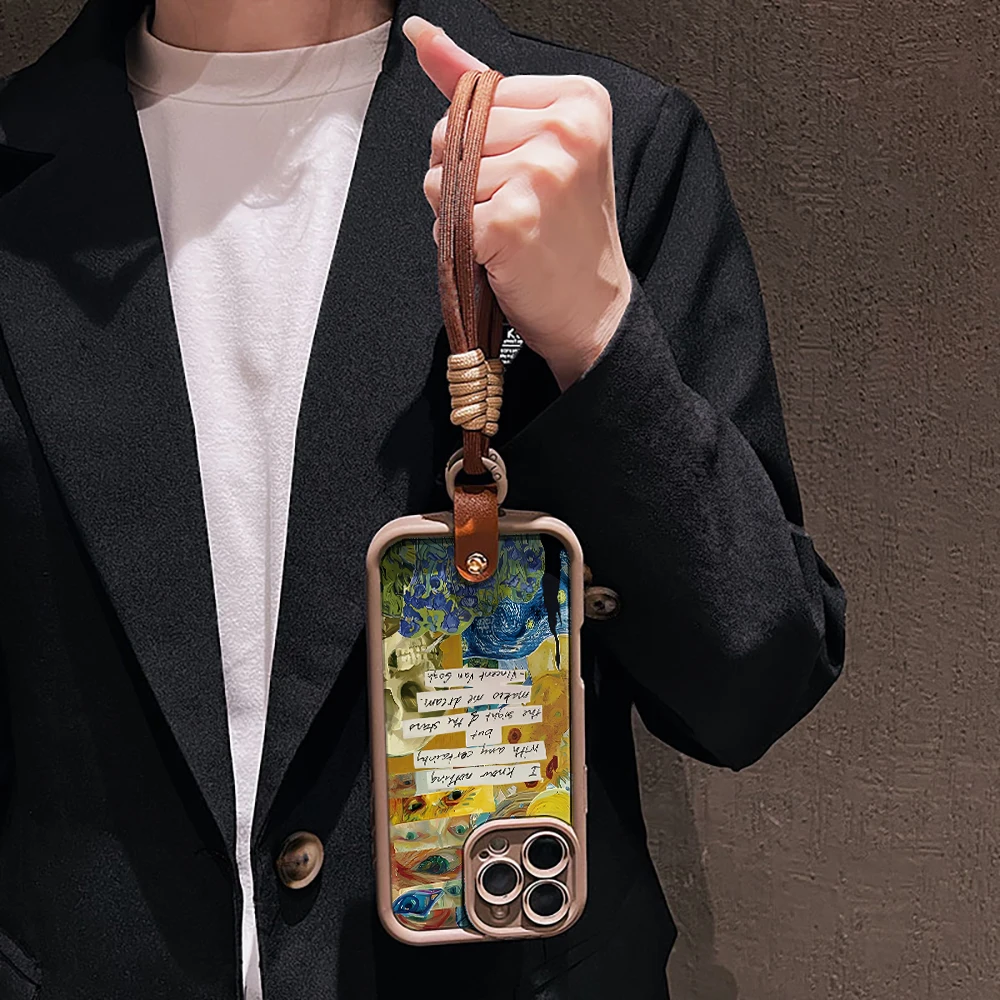 Van Gogh Collage Handyhülle für Samsung Galaxy S26 S21 S25 S24 S23 S22 Ultra Plus FE Hülle A16 A36 A54 A55 A56 mit Lanyard Funda – Detail 11