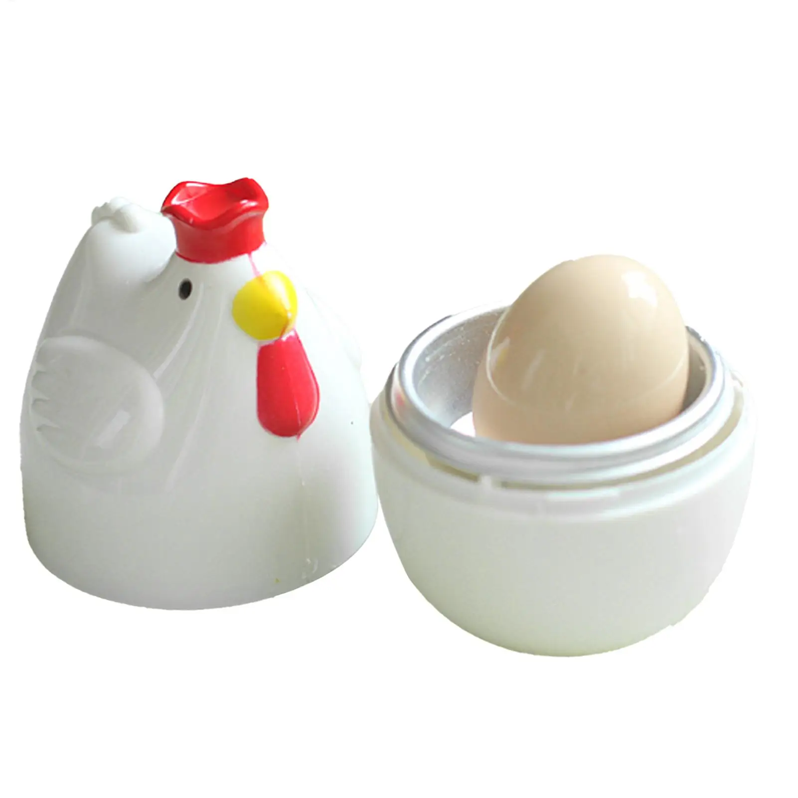 1/2pcs Microwave Egg Steamer Nonstick cute Chicken shape Single Egg Poacher Fryer For Rapid Breakfast Bacon Potato