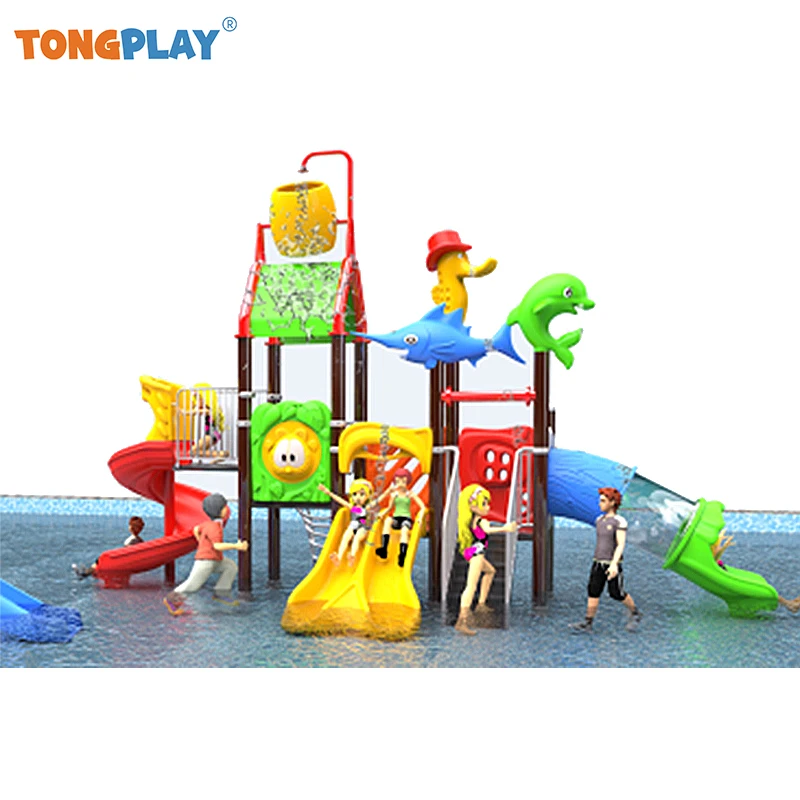 Kids Water Park Playground Play Park Kids Aquatic Game Playground Equipment Big Size Plastic Water Slide