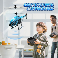 DWI H8 H10 Fixed Height 3.5 Channel RC Helicopter With Obstacle Avoidance Alloy Frame And LED Lighting For Boys Girls Gift Toy