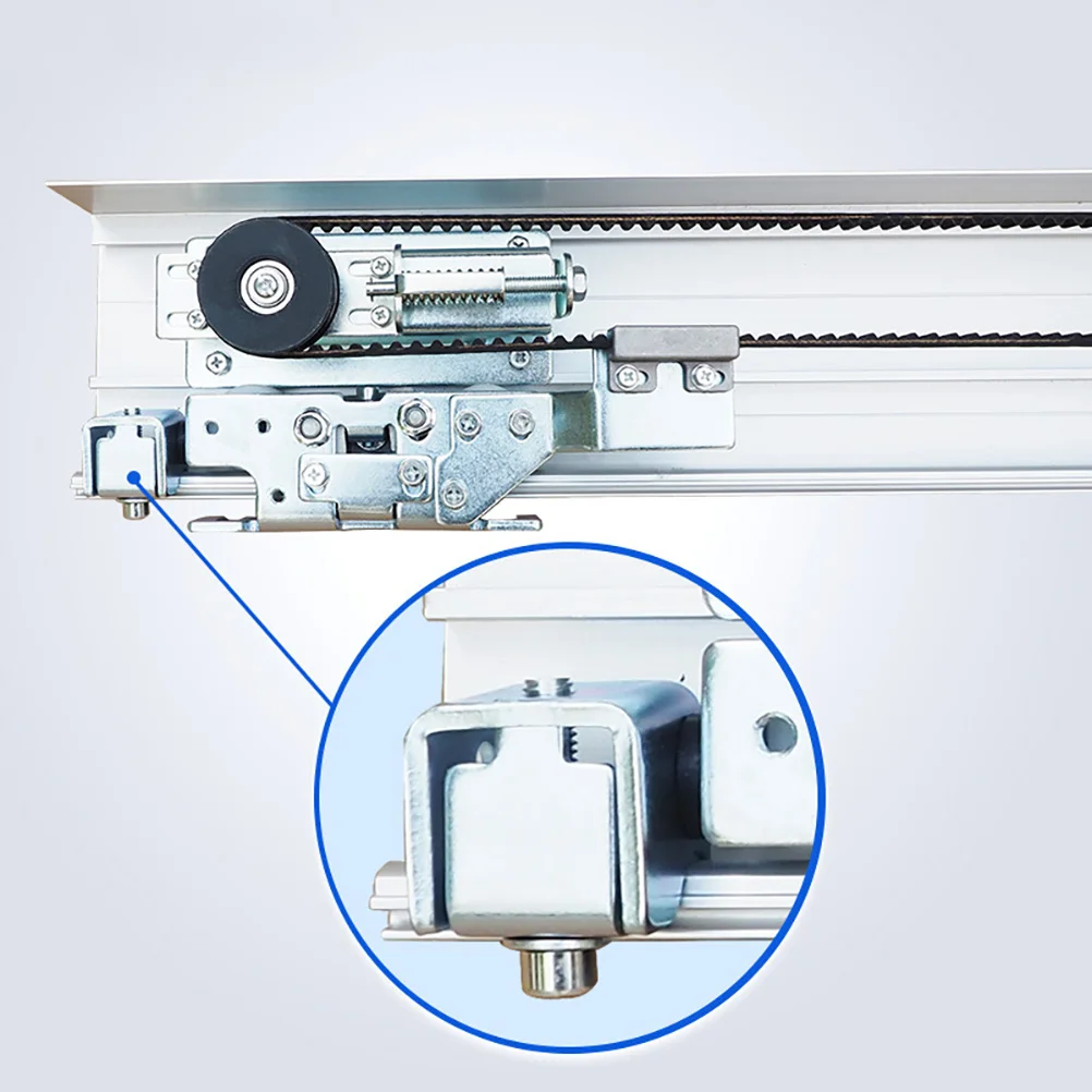 

Door Stopper Automatic Sliding Closer Stainless Steel Flat Track Hardware Kit Bumper Galvanized Anti Collision Rubber Pads Firm