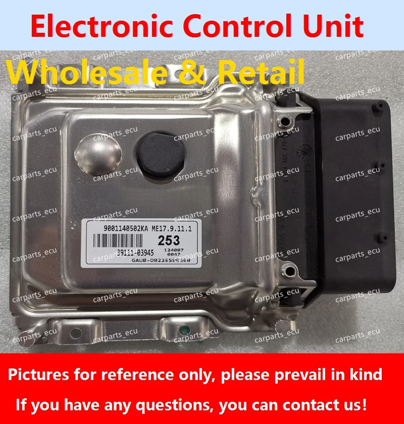 K02B 39104-03005/253 39111-03945 لشركة هيونداي إلنترا محرك السيارة مجلس الكمبيوتر/ECU/ME17.9.11 C21 39110-2BES0/0369 39110-03710