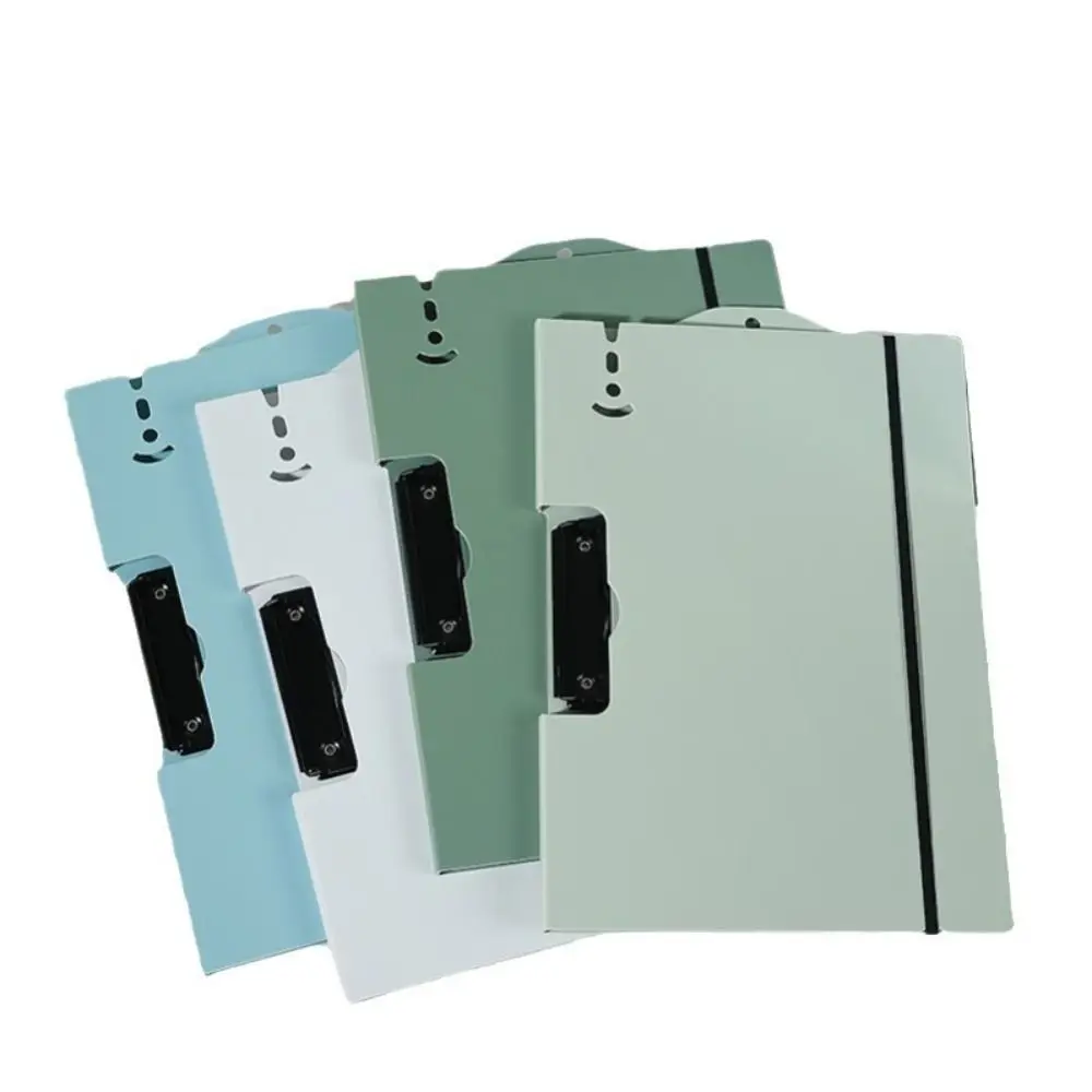 High Quality Strap Design A4 File Folder Multifunction PP Exam Paper Storage Clip Writing Pad Stationery