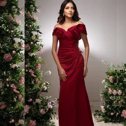 CustomizedJiayigong  S Flower Pleat Prom Trumpet Off-the-shoulder Bespoke Occasion Gown Long Dresses Saudi Arabia