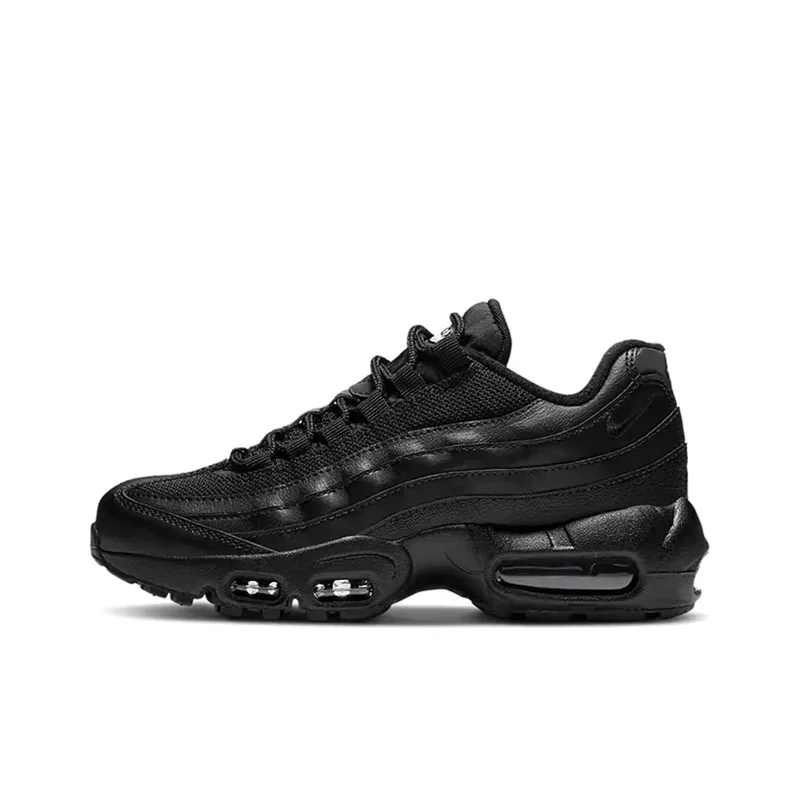 Nike Air Max 95 Essential Triple Black Air Cushion Non-slip Comfortable Running Shoes for Men/Women HM0622-002 Sports Sneakers