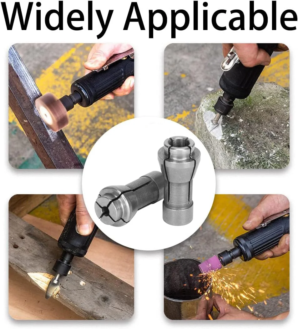 Die Grinder Collet 3mm-6.35mm High Carbon Steel Engraving Machine Chuck Clamping Tool Accessories