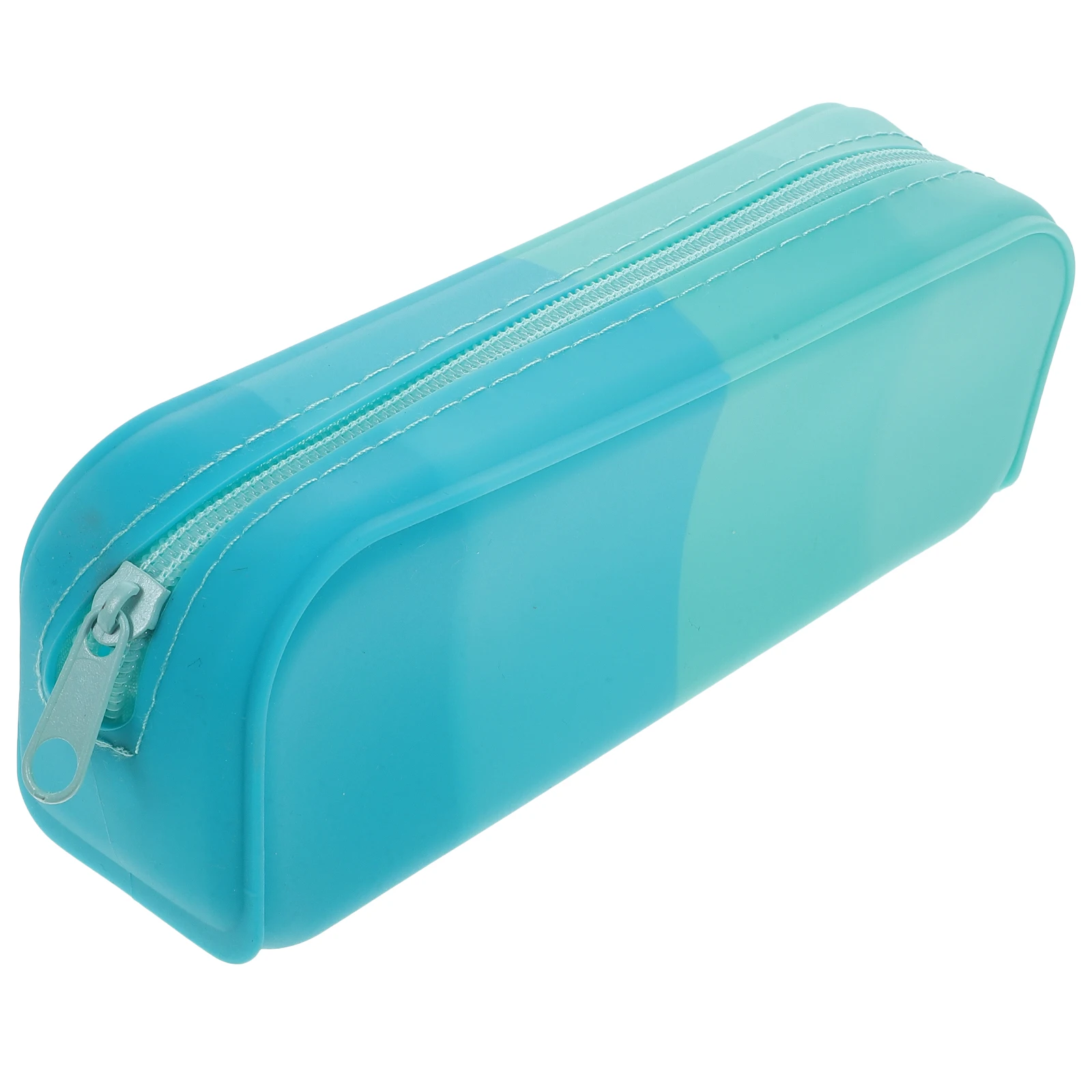 

Silicone Pencil Case Pastel Colors Large Capacity Wear Resistant Supple Zipper Practical School Supplies College Students