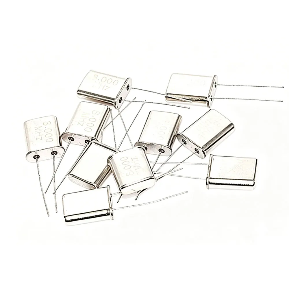 10pcs 49U HC-49U Crystal quartz resonator Passive crystals 1.8432M 2MHZ 2.4576M 4MHZ 6MHZ  7.2M 7.3728M 8MHZ 8.1920M 10M 18.432M